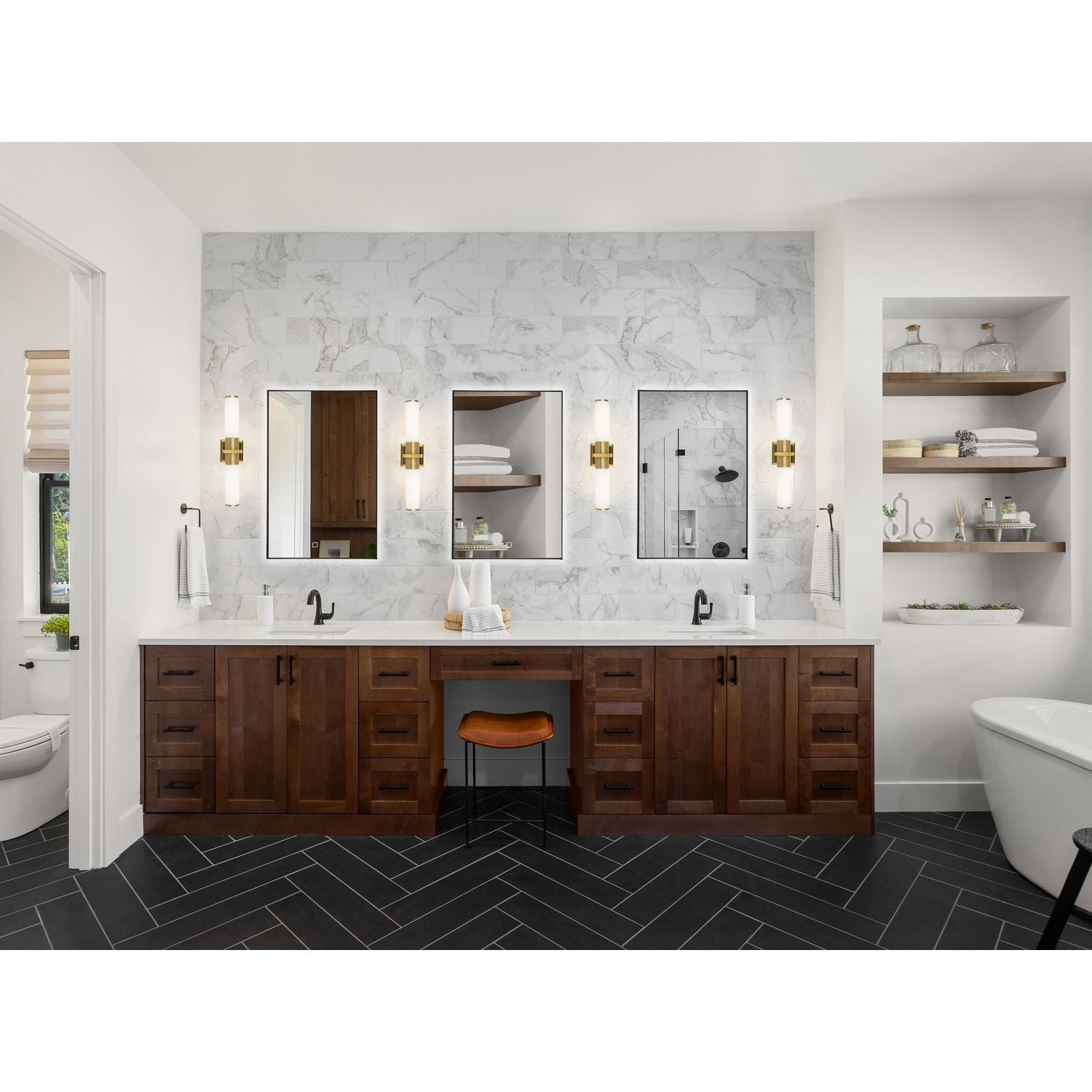 Artcraft Canada - AC11772WB - Two Light Bathroom Vanity - Positano - Brushed Brass