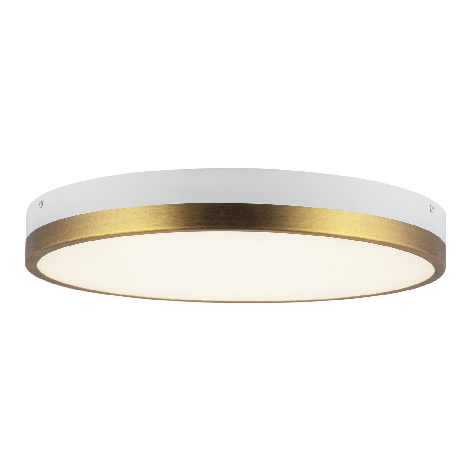 Alora Canada - FM554215AGWH-5CCT - LED Flush Mount - Adelaide - Aged Gold/White
