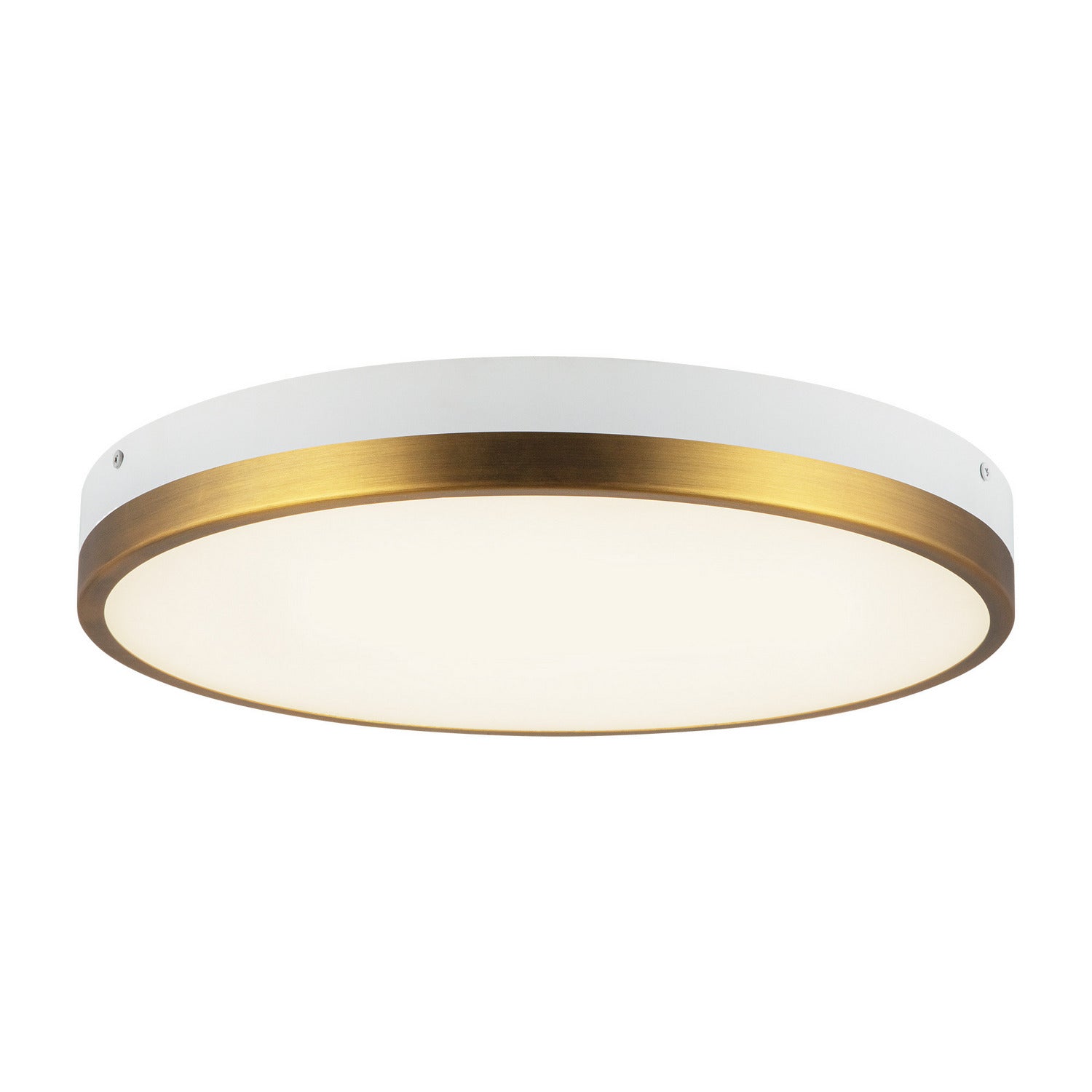 Alora Canada - FM554215AGWH-5CCT - LED Flush Mount - Adelaide - Aged Gold/White