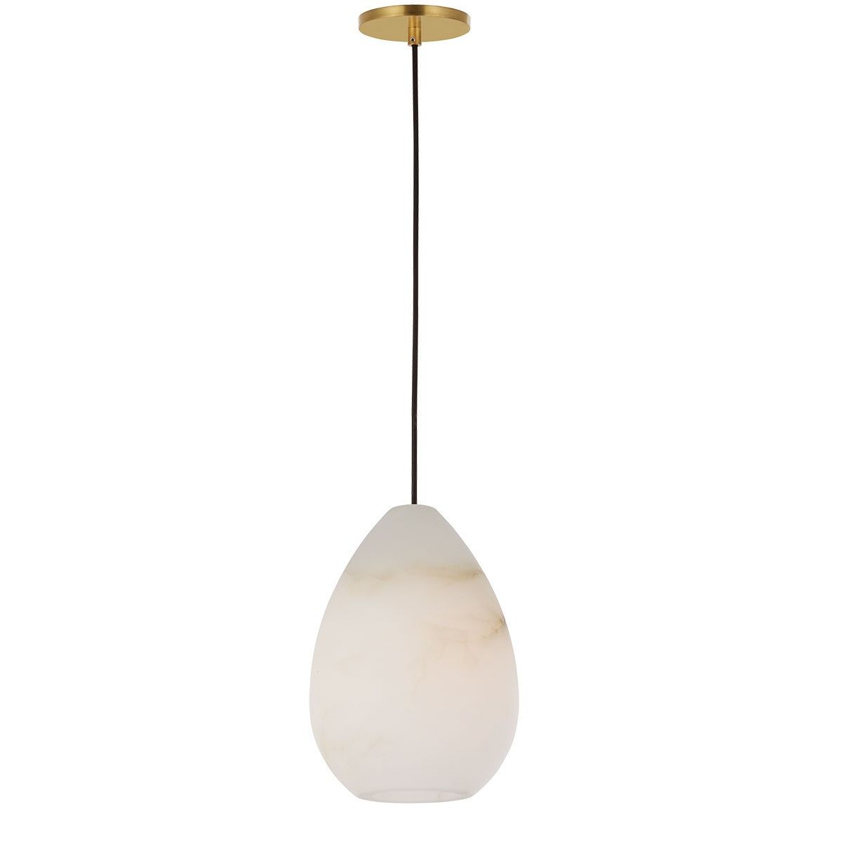 Visual Comfort Modern - SLPD544ALBHAB - One Light Pendant - Alina - Hand Rubbed Antique Brass
