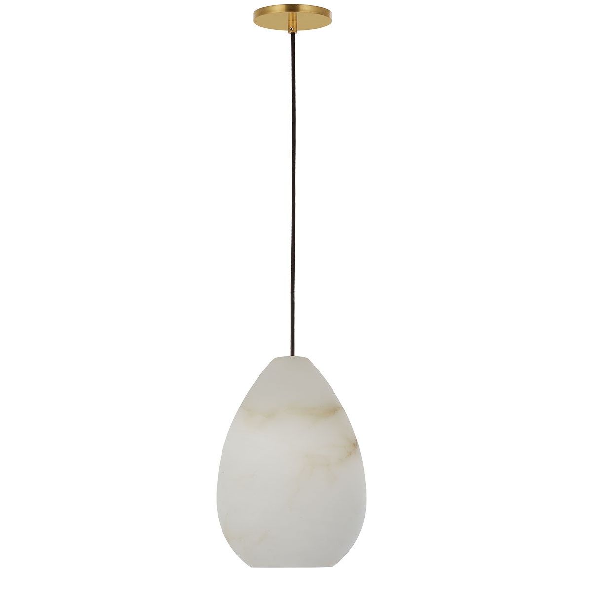 Visual Comfort Modern - SLPD544ALBHAB - One Light Pendant - Alina - Hand Rubbed Antique Brass