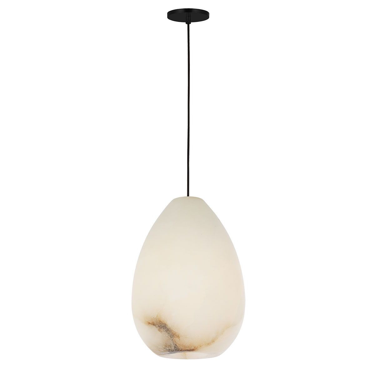 Visual Comfort Modern - SLPD545ALBB - One Light Pendant - Alina - Nightshade Black