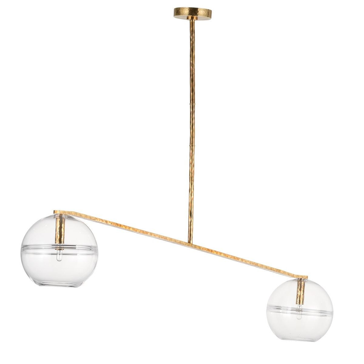 Visual Comfort Modern - SLCH356CPAB - Two Light Chandelier - Lowing - Polished Antique Brass