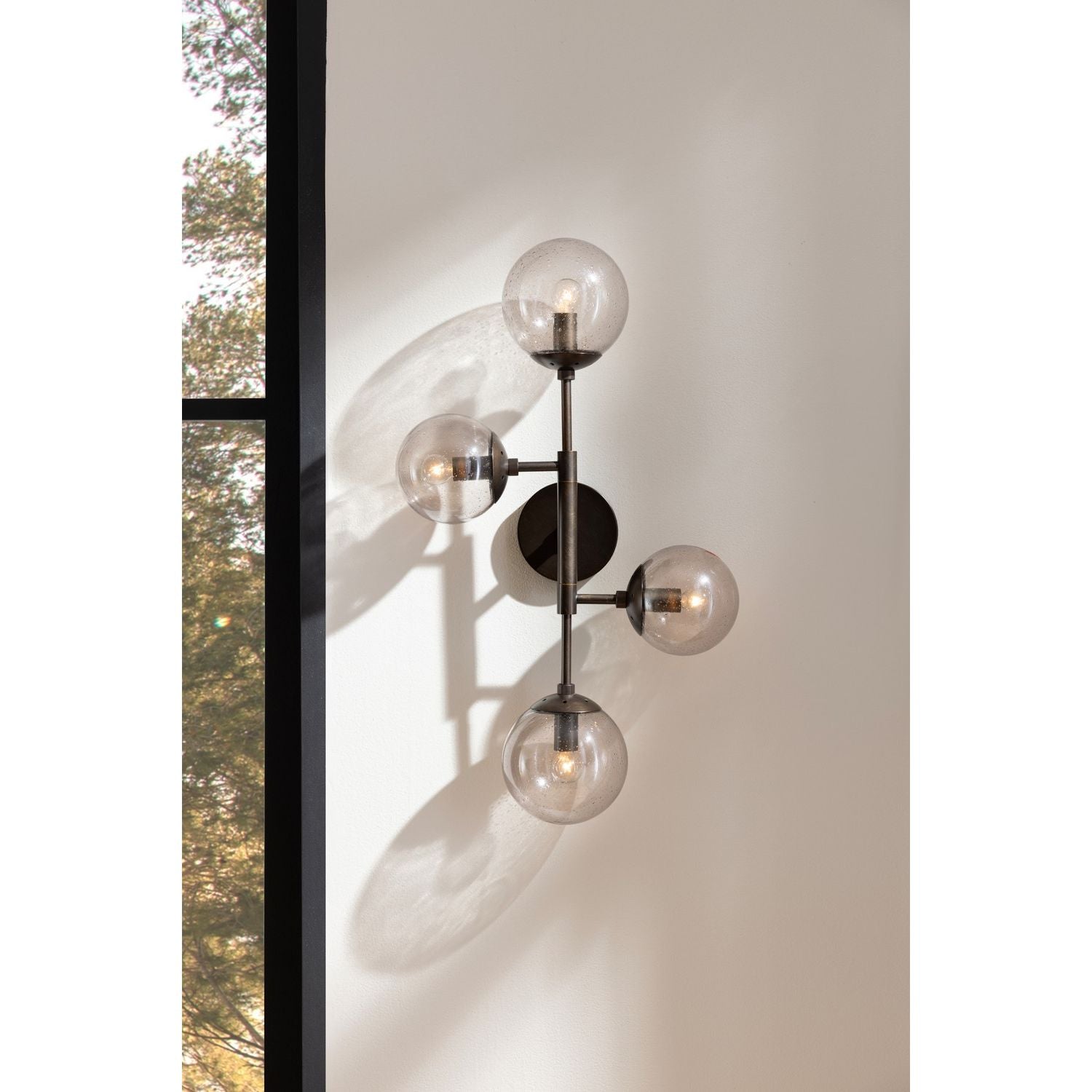Arteriors - DWC35 - Four Light Wall Sconce - Christelle - Smoke/English Bronze