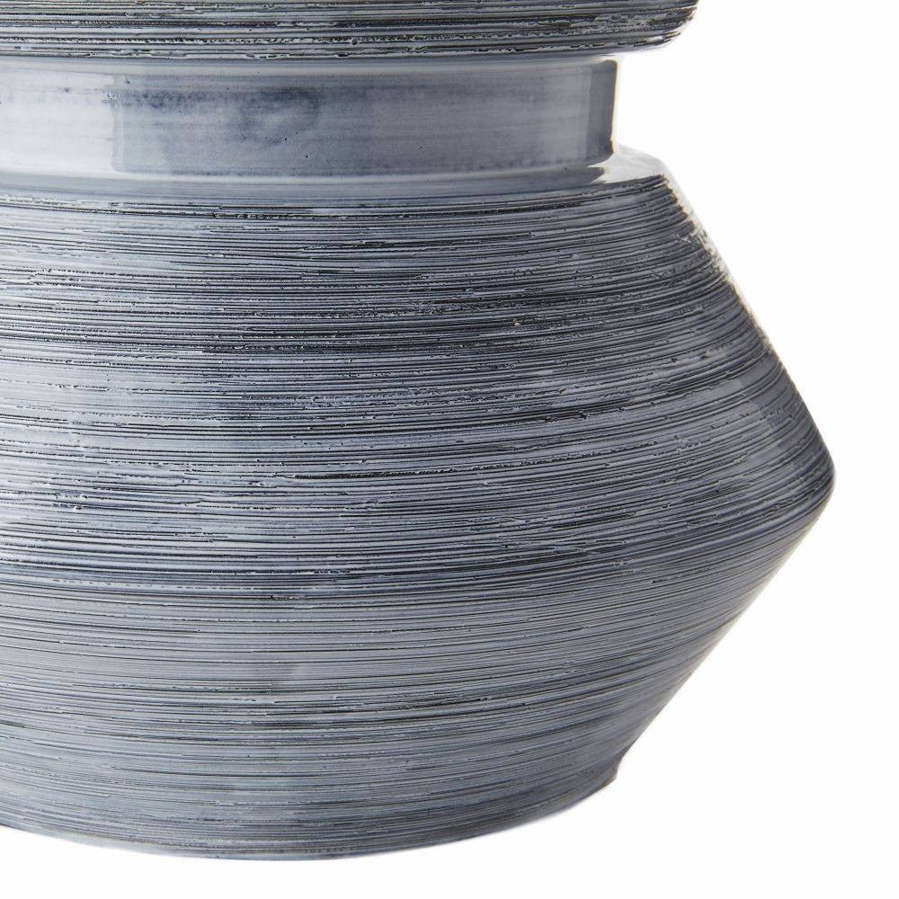 Arteriors - PTE10-SH047 - Une lumière Lampe de table - Drifter - Glaçure réactive bleu brume/Laiton antique/Ivoire