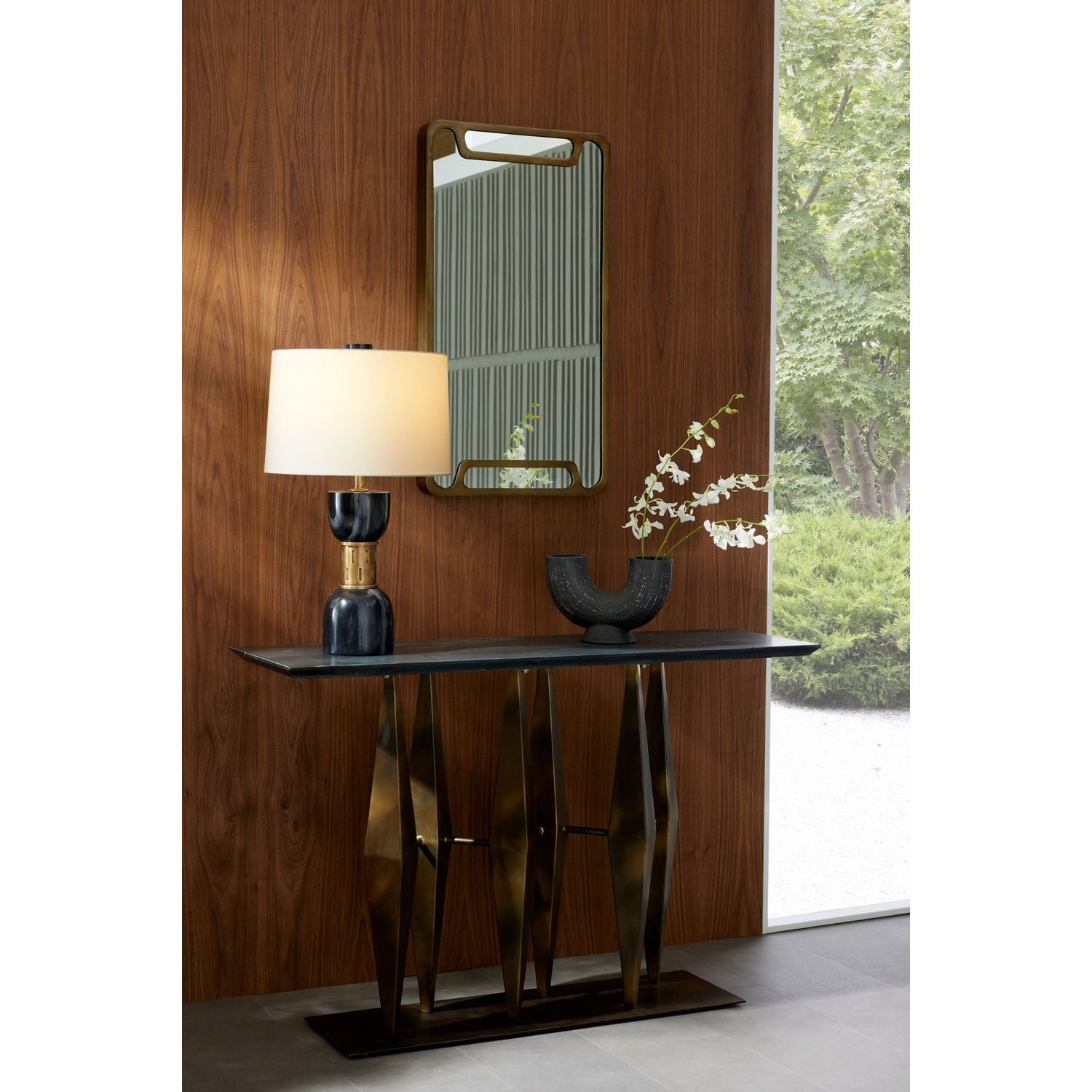 Arteriors - WMI49 - Miroir - Dodger - Laiton vintage/Latin