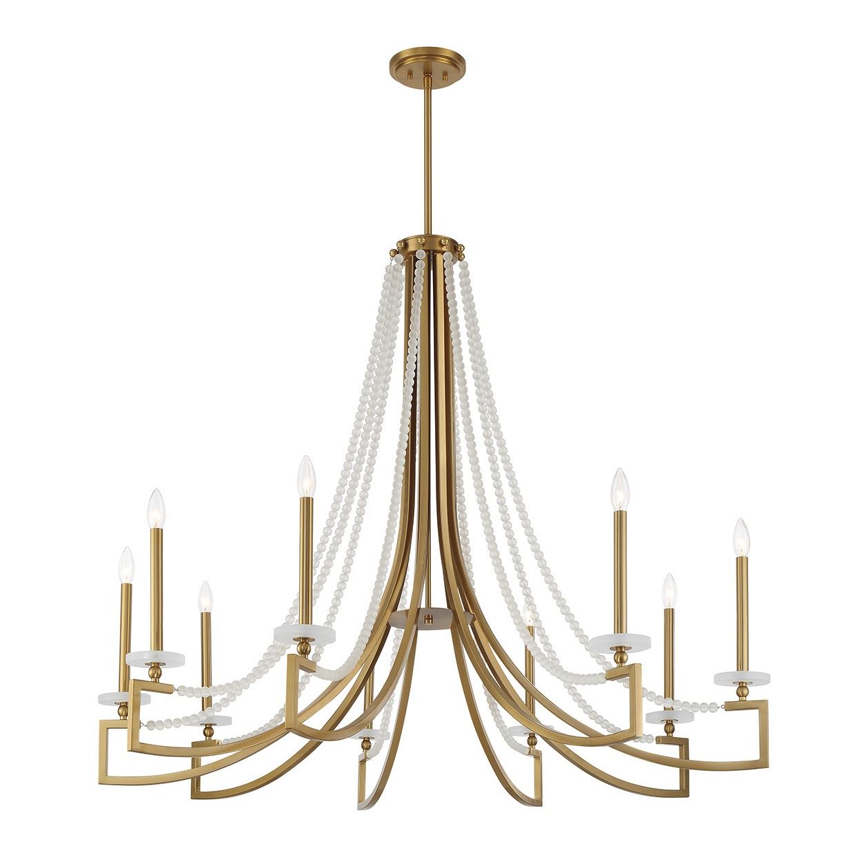 Savoy House - 1-8805-9-322 - Nine Light Chandelier - Helen - Warm Brass