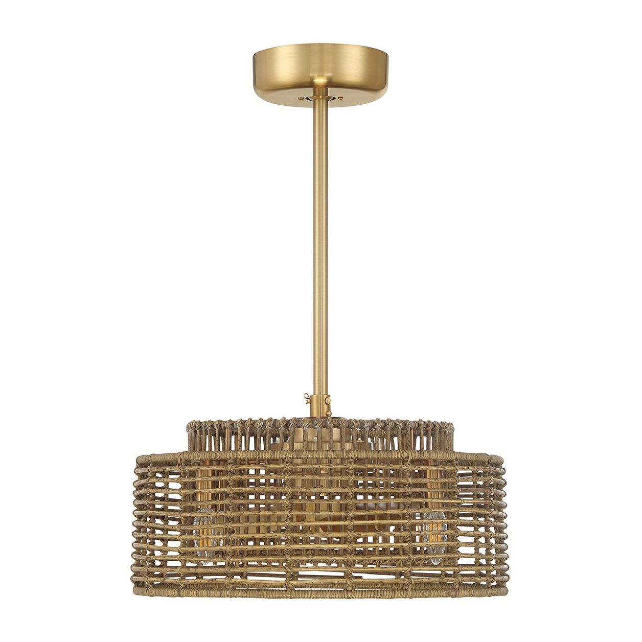 Savoy House - 20-FD-155-322 - Four Light Fan D'Lier - Ferndale - Warm Brass