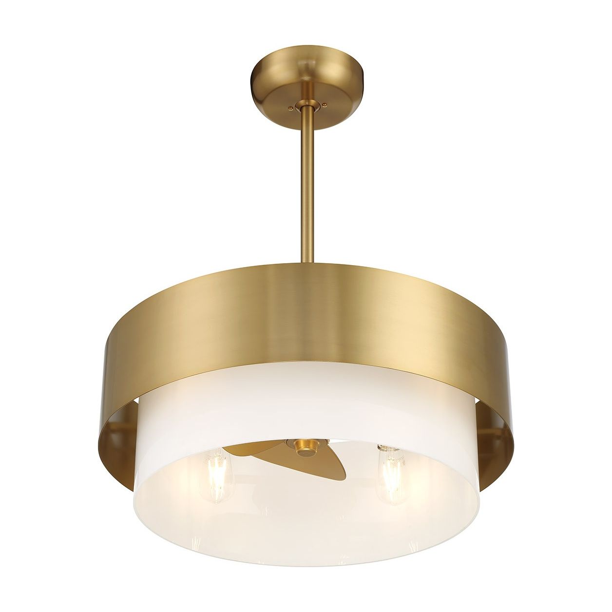 Savoy House - 22-FD-445-322 - Four Light Fan D'Lier - Diana - Warm Brass