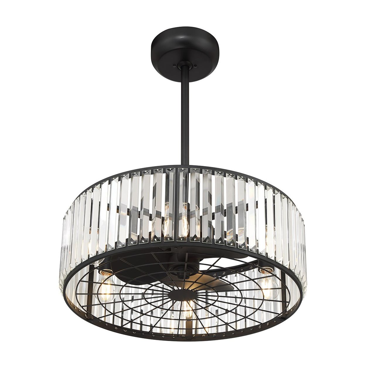 Savoy House - 23-FD-245-89 - Six Light Fan D'Lier - Janus - Matte Black
