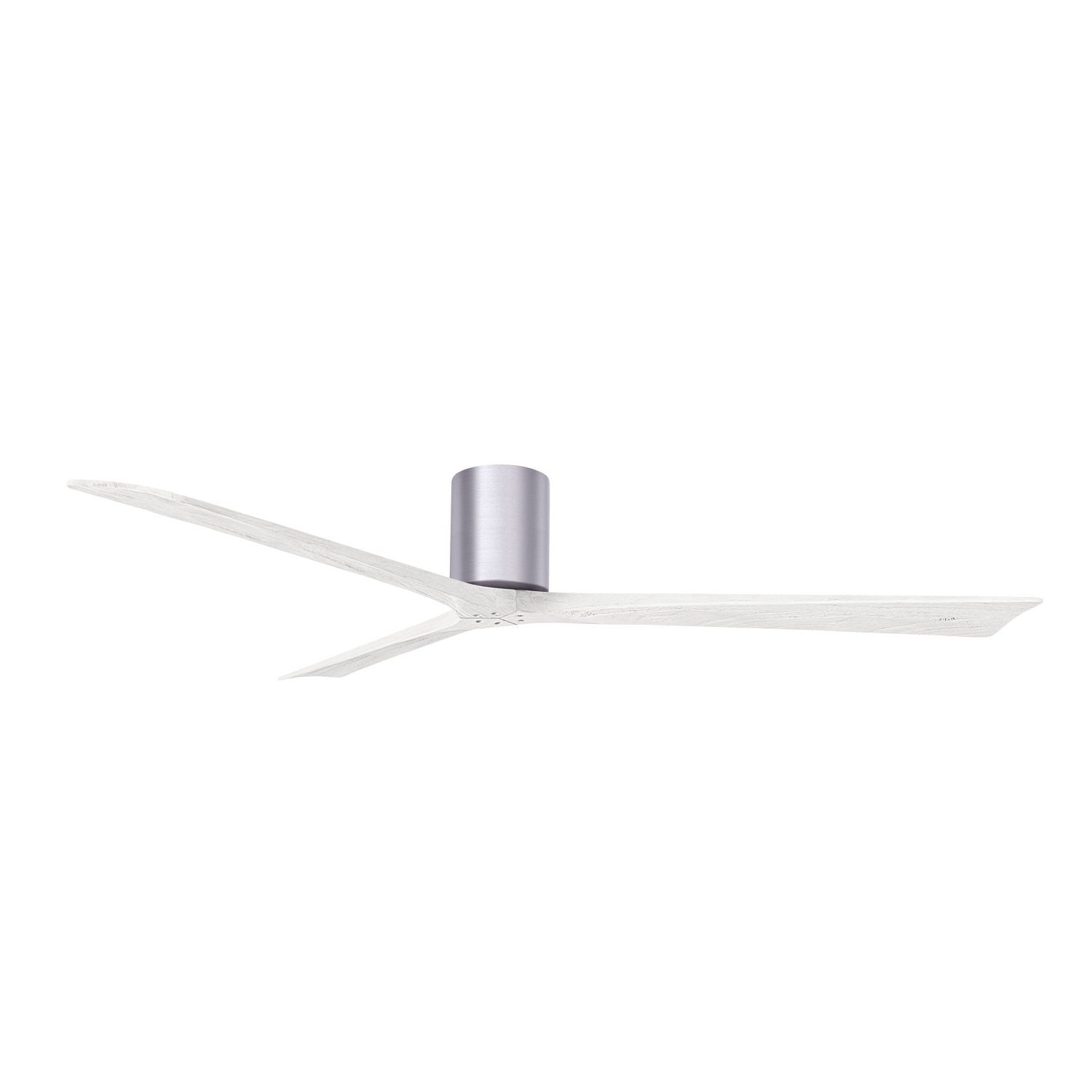 Matthews Fan Company - IR3H-BN-MWH-72 - 72"Ceiling Fan - Irene-3H - Brushed Nickel