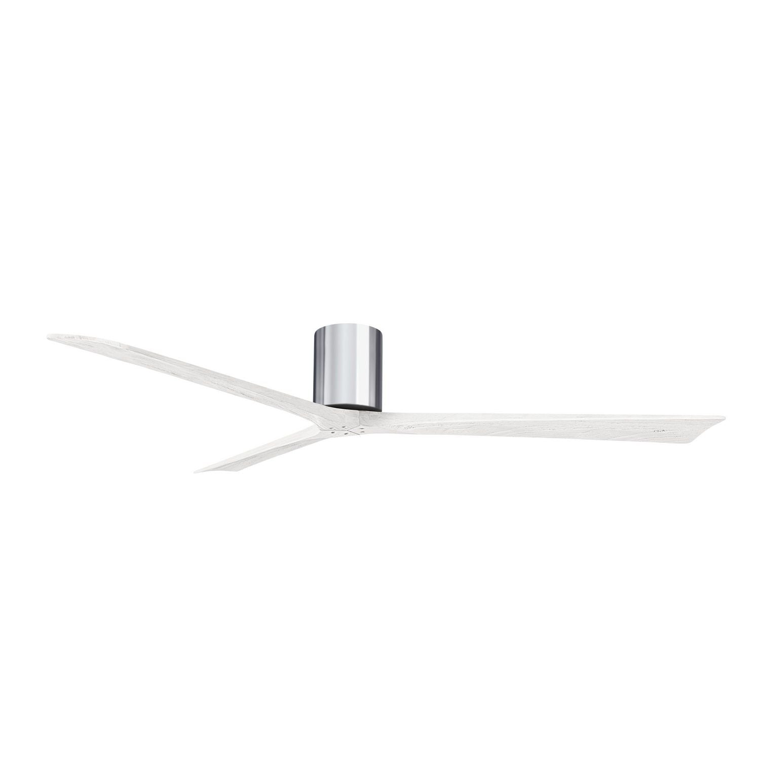 Matthews Fan Company - IR3H-CR-MWH-72 - 72"Ceiling Fan - Irene-3H - Polished Chrome