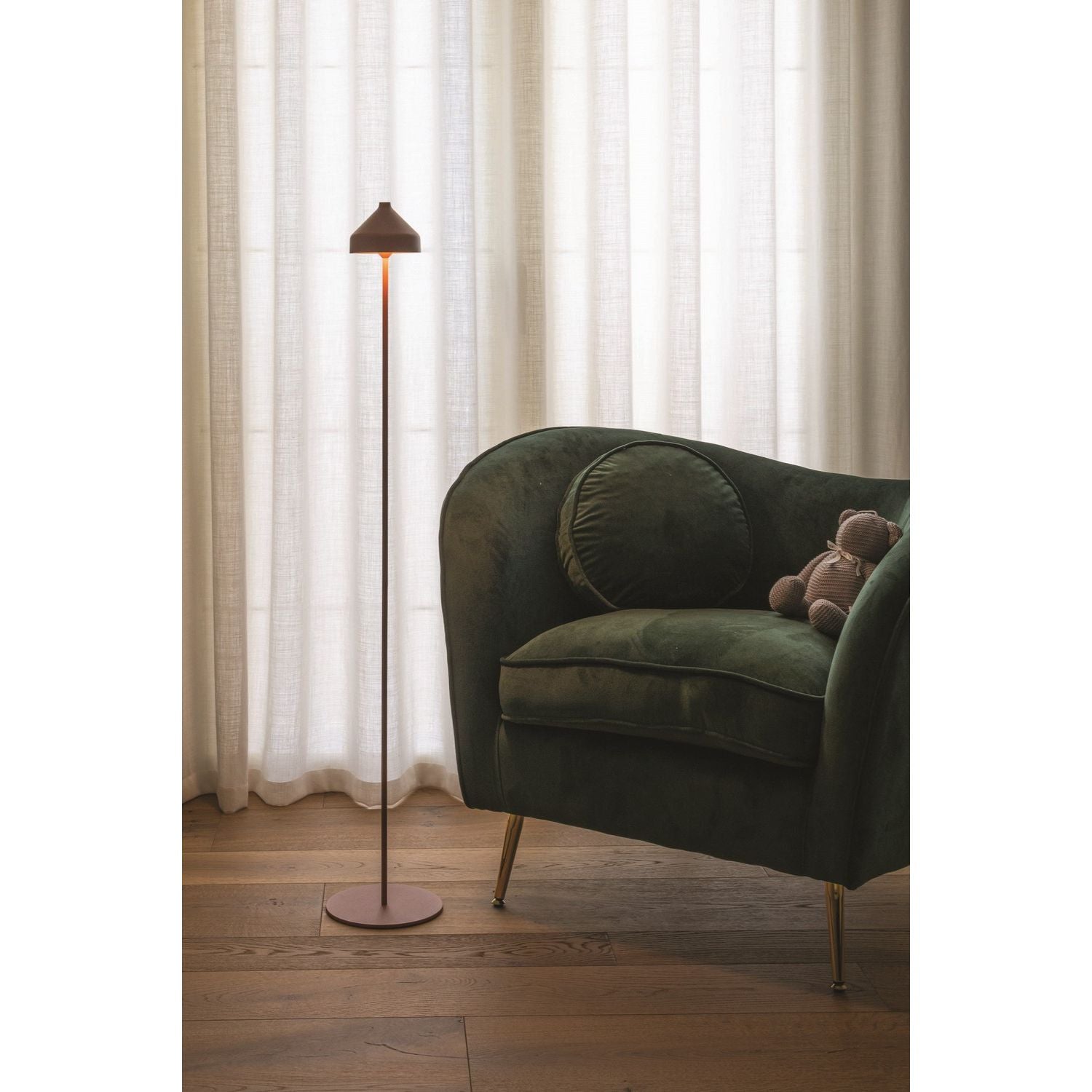 Zafferano - LD1096T3 - LED Floor Lamp - Amelie - Terracotta