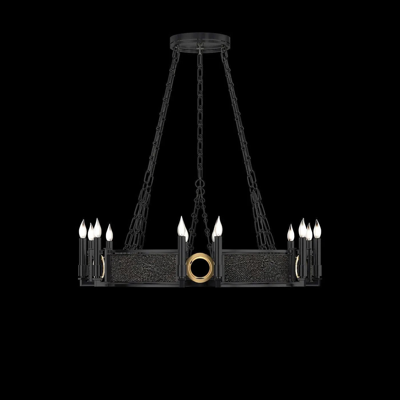 Fine Art - 100047-113 - 12 Light Chandelier - Mirage - Black