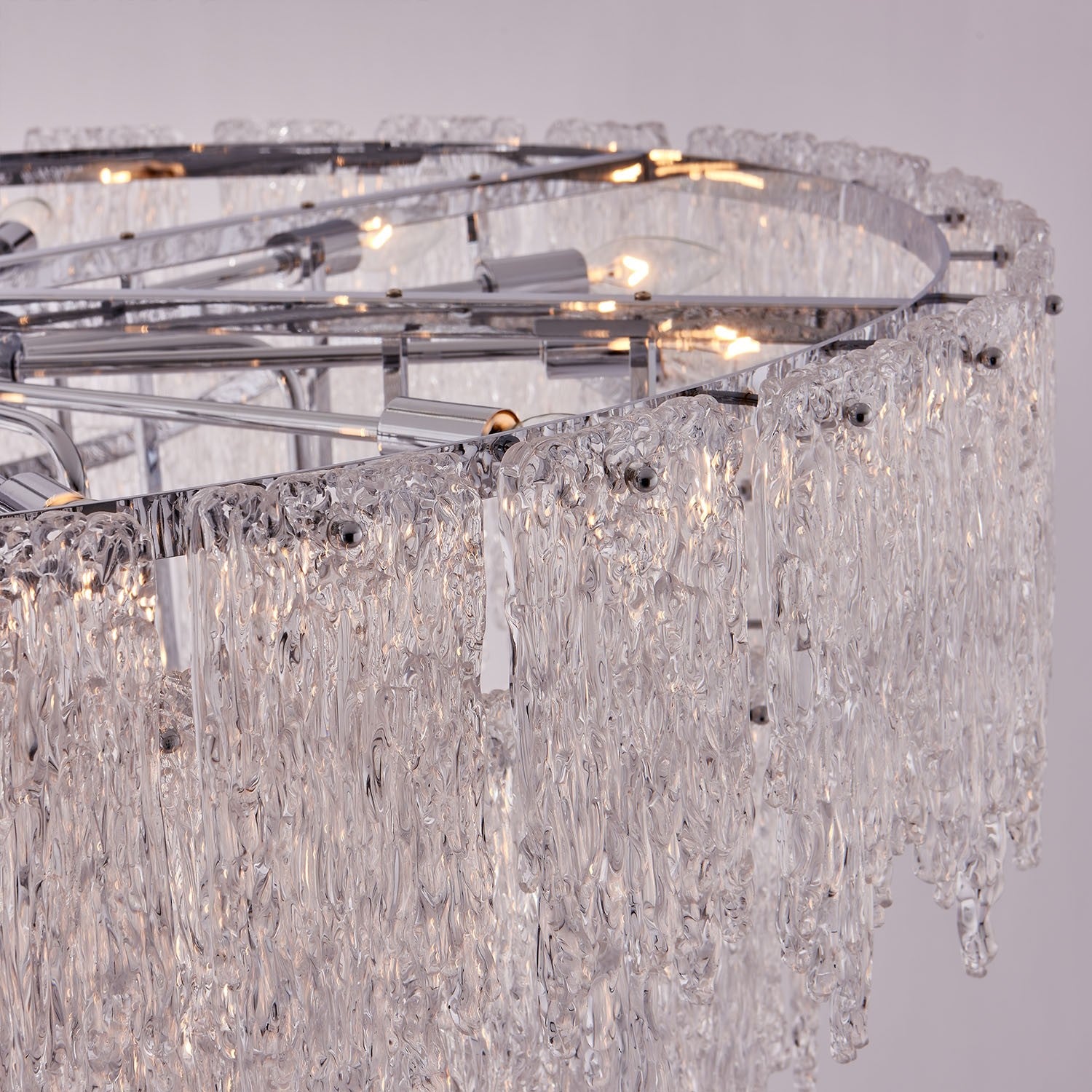 Kalco - 523257CH - 22 Lumières Suspension - Gisel - Chrome poli