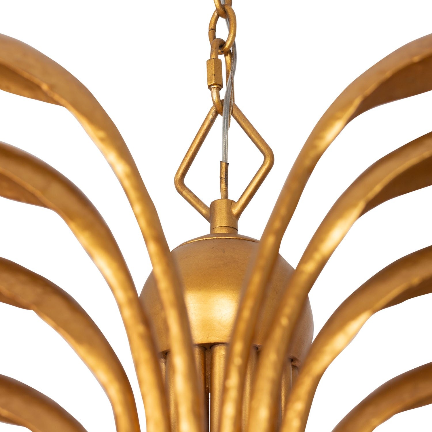 Kalco - 523858WGL - Huit lumières Suspension - Botanica - Or chaud