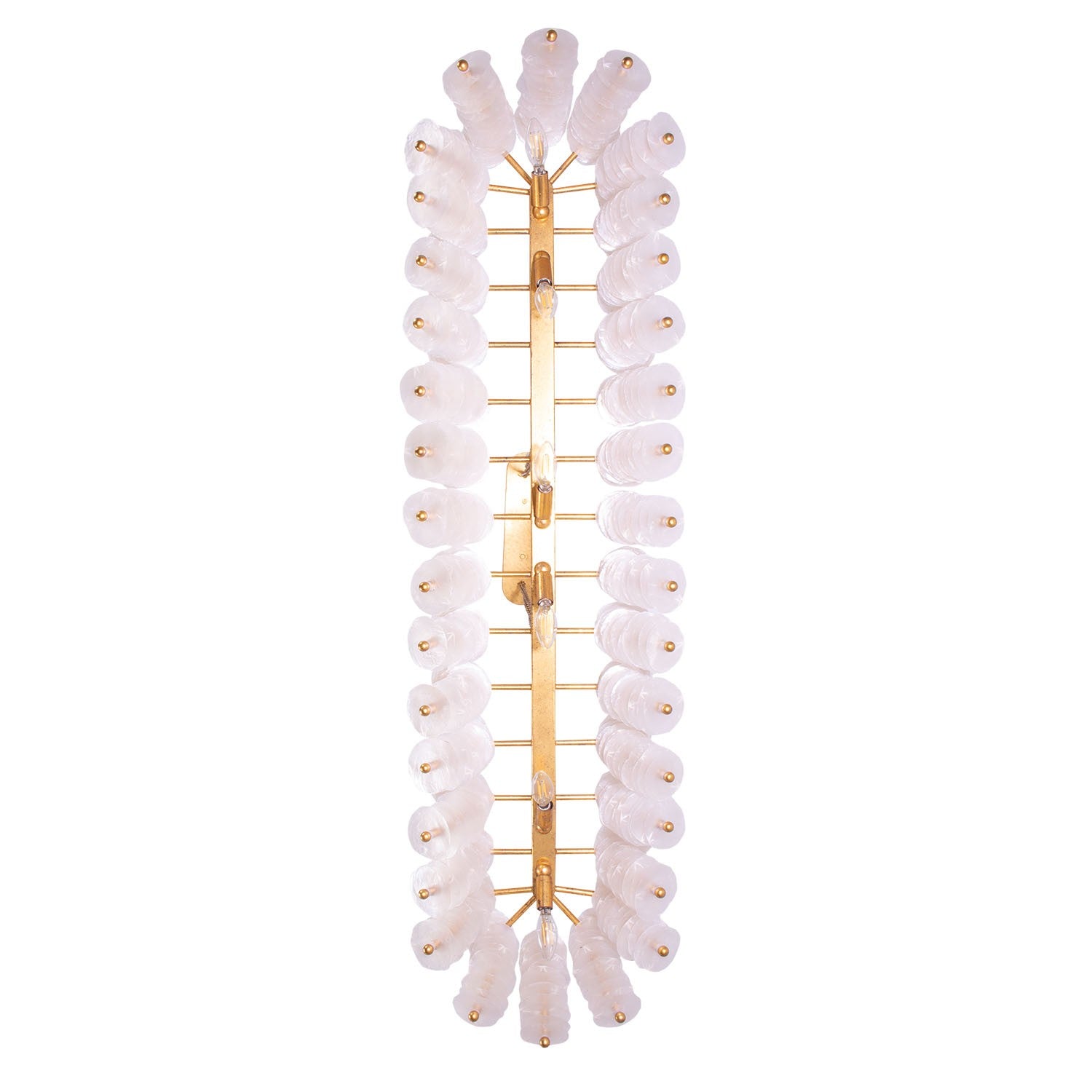 Kalco - 523661OL - Île des 12 Lumières Suspension - Feuille d'or oxydée - Gossamer