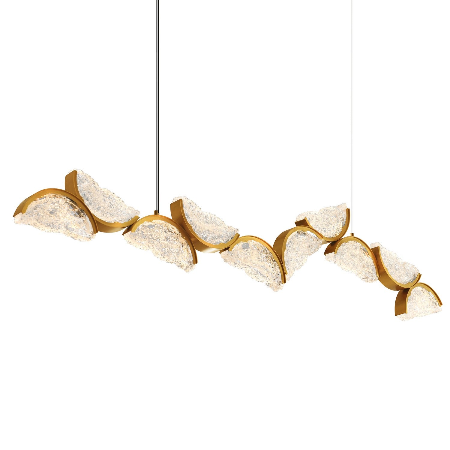 CWI Lighting Canada - 1715P70-10-624 - LED Chandelier - Moon - Brass