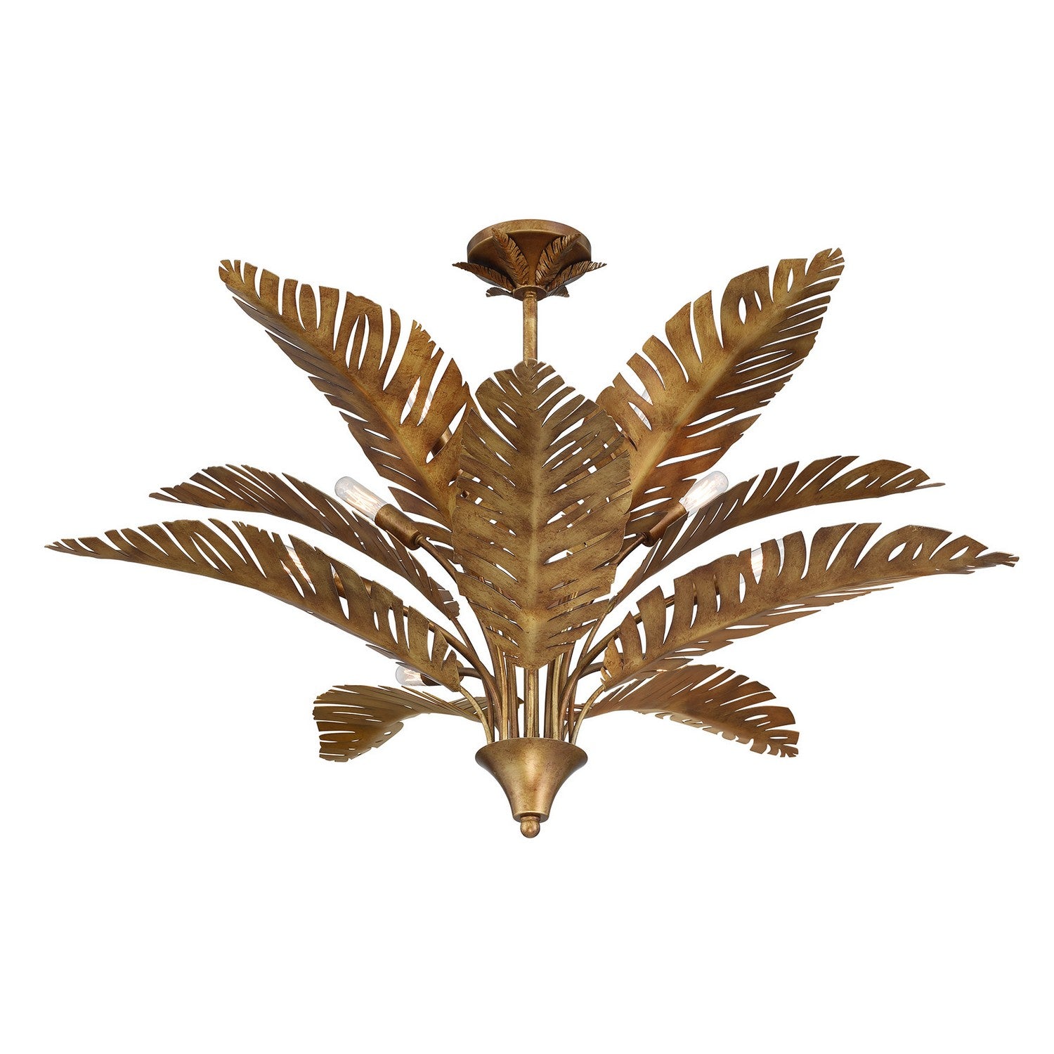 Savoy House - 1-3066-10-274 - Ten Light Chandelier - Palmera - Gold Vein
