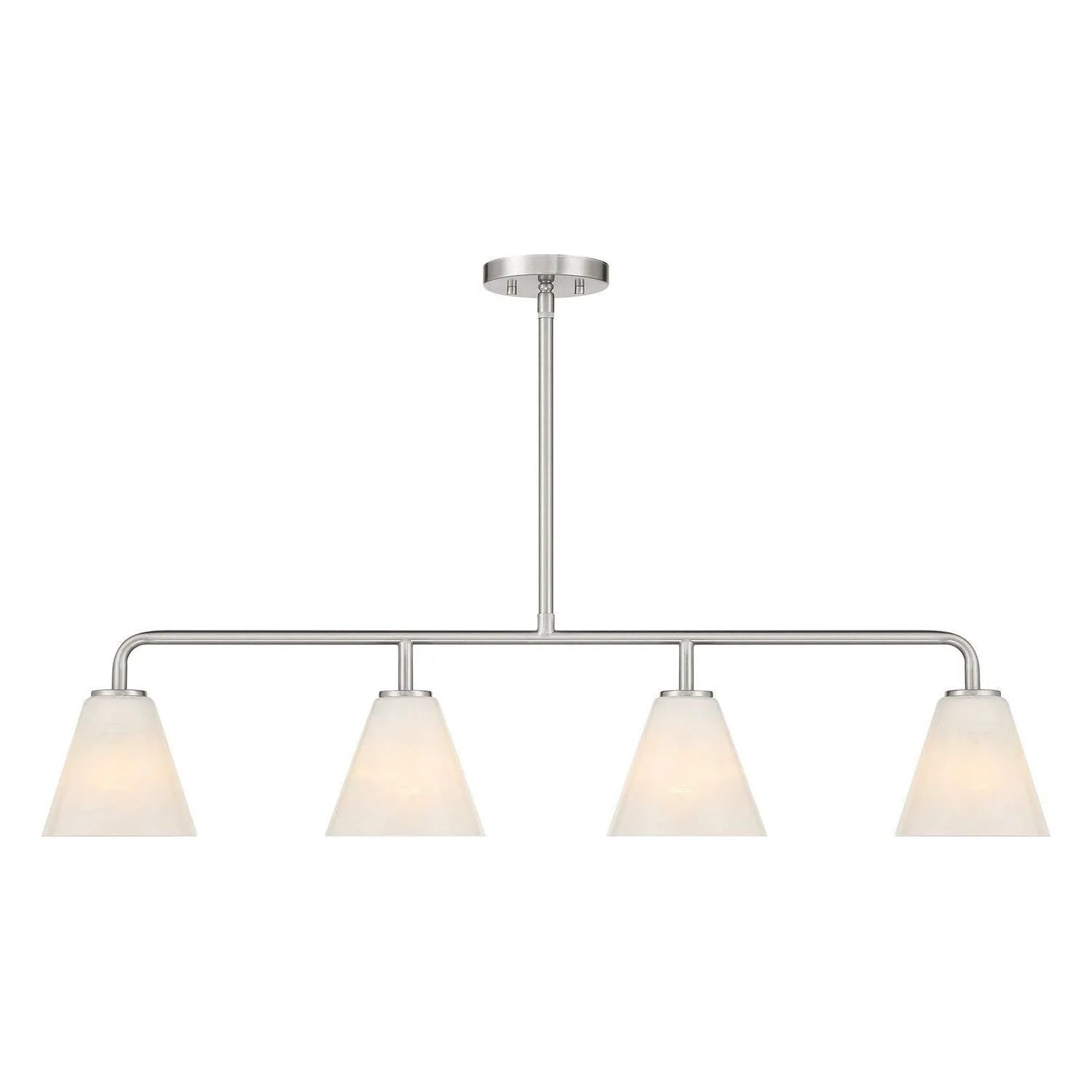 Savoy House - 1-4014-4-SN - Four Light Linear Chandelier - Blair - Satin Nickel