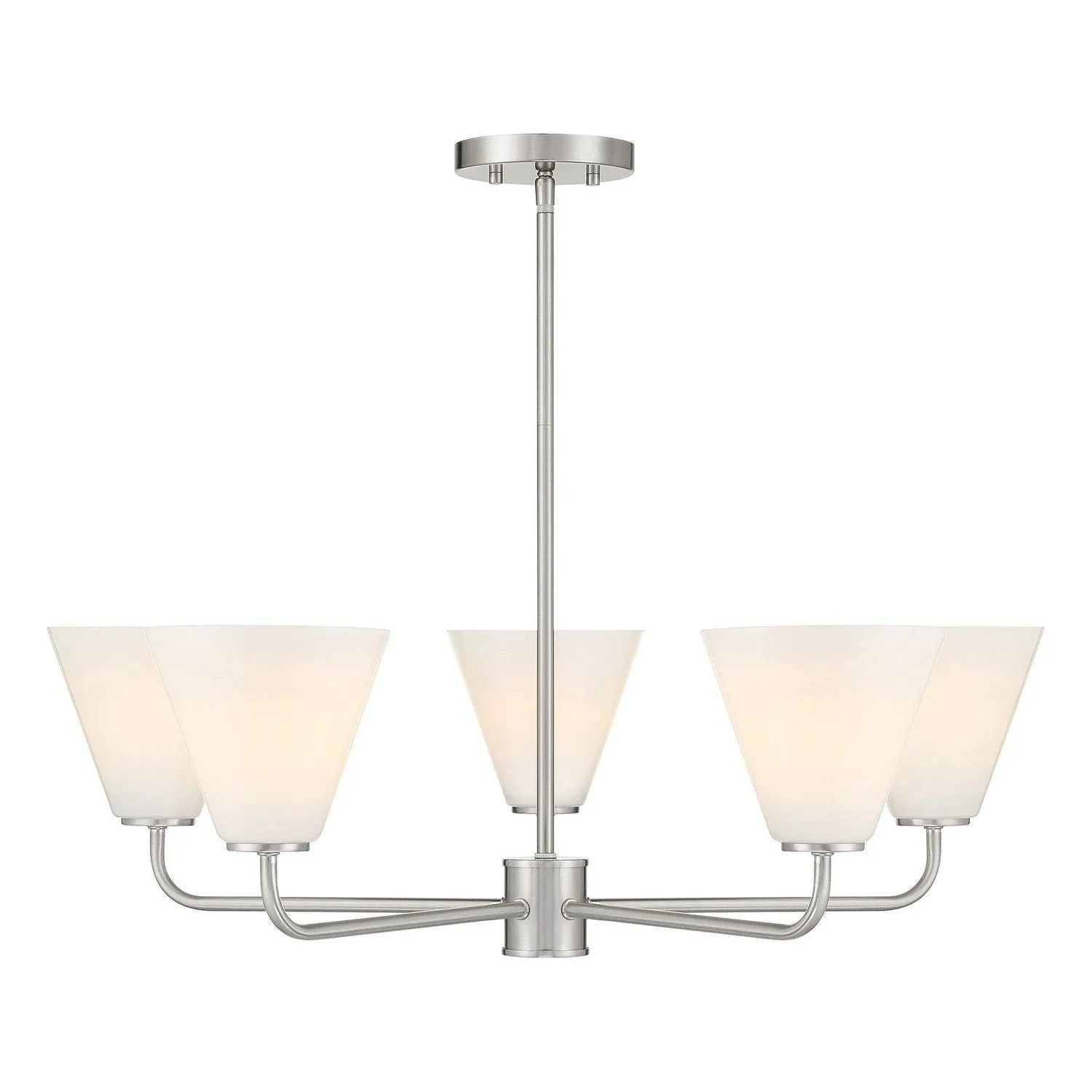 Savoy House - 1-4015-5-SN - Five Light Chandelier - Blair - Satin Nickel