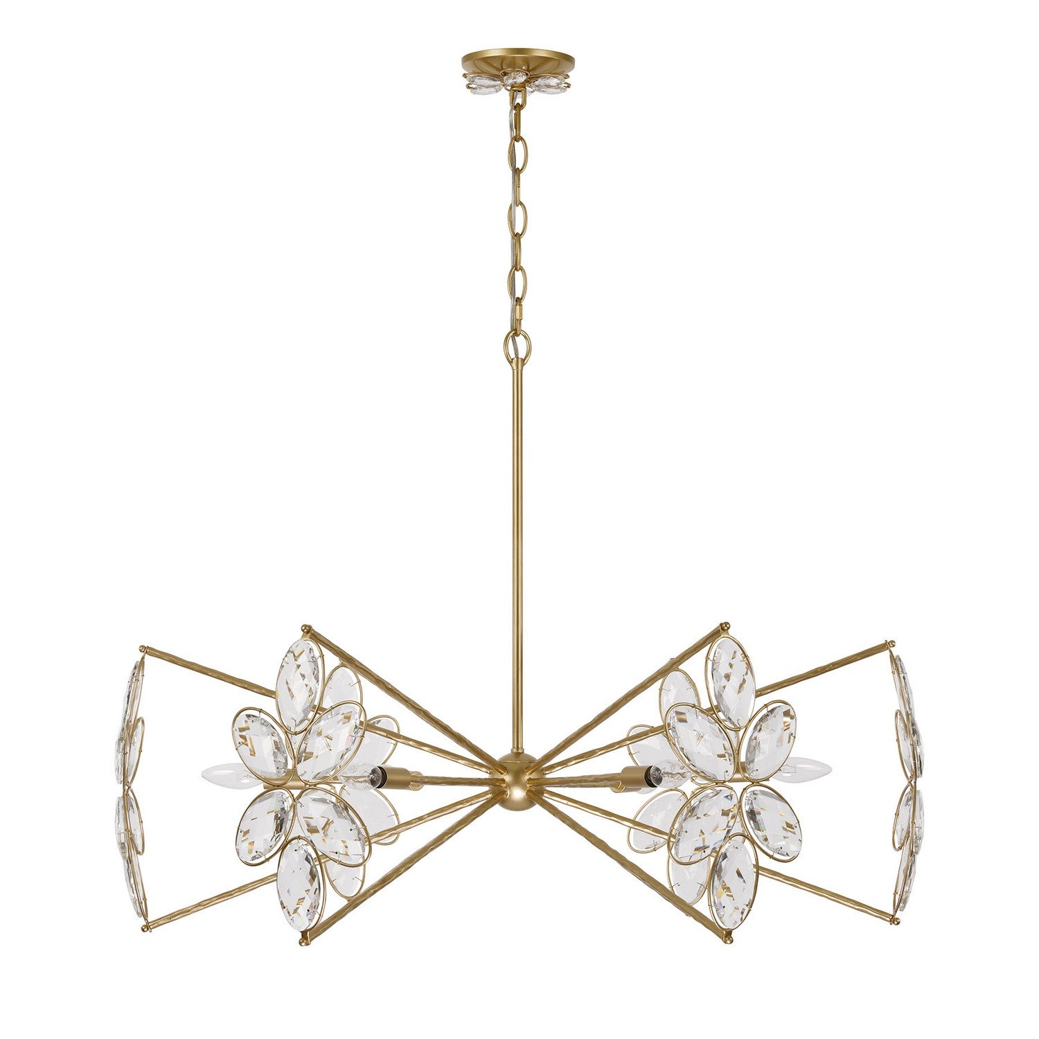 Savoy House - 1-4529-6-221 - Six Light Chandelier - Marbella - Gold Shimmer