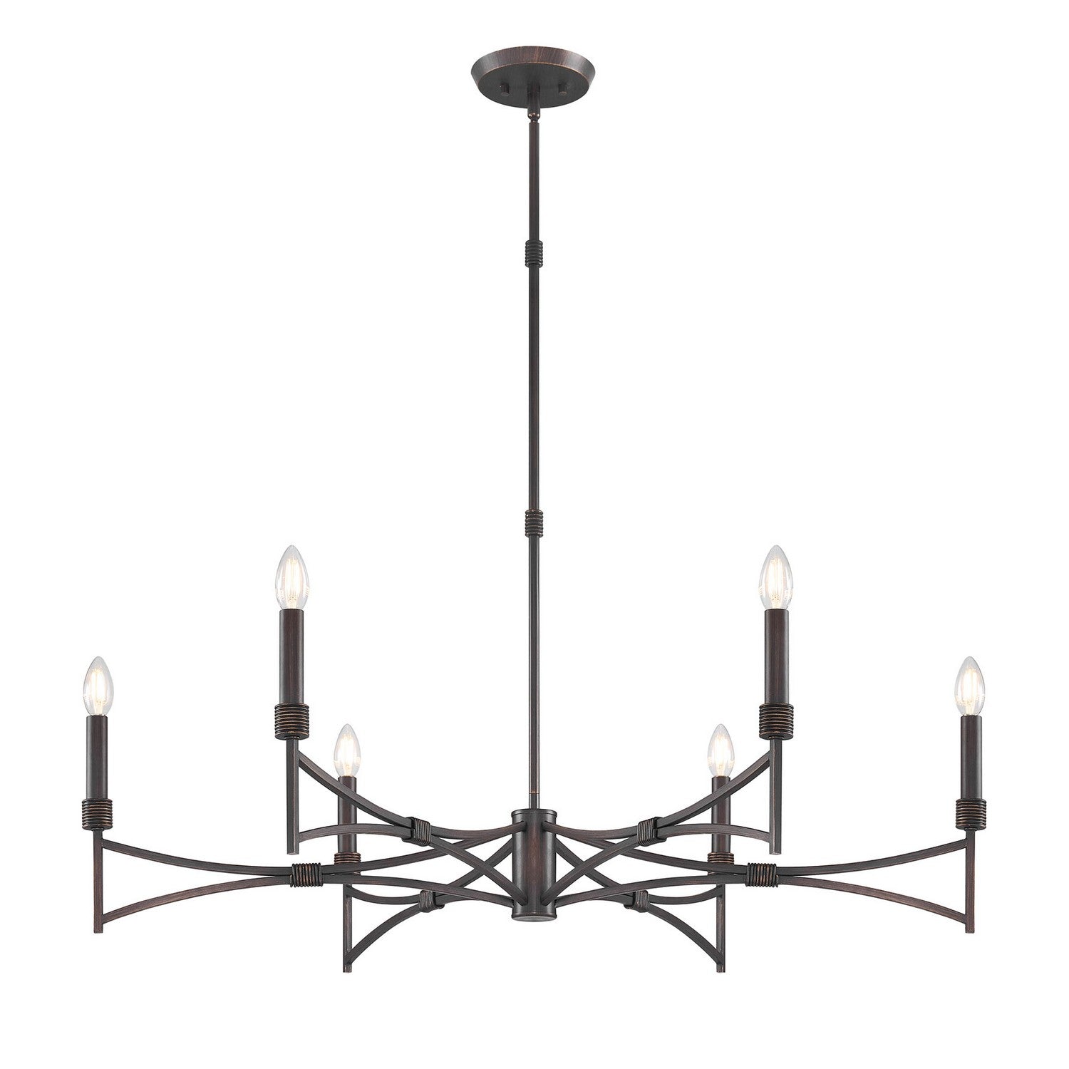 Savoy House - 1-8166-6-26 - Six Light Chandelier - Gardner - Champagne Mist