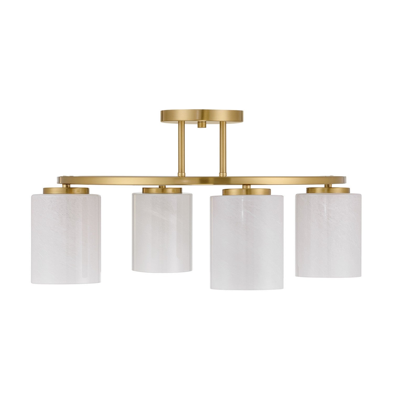 Savoy House - 6-4693-4-322 - Four Light Semi-Flush Mount - Herron - Warm Brass