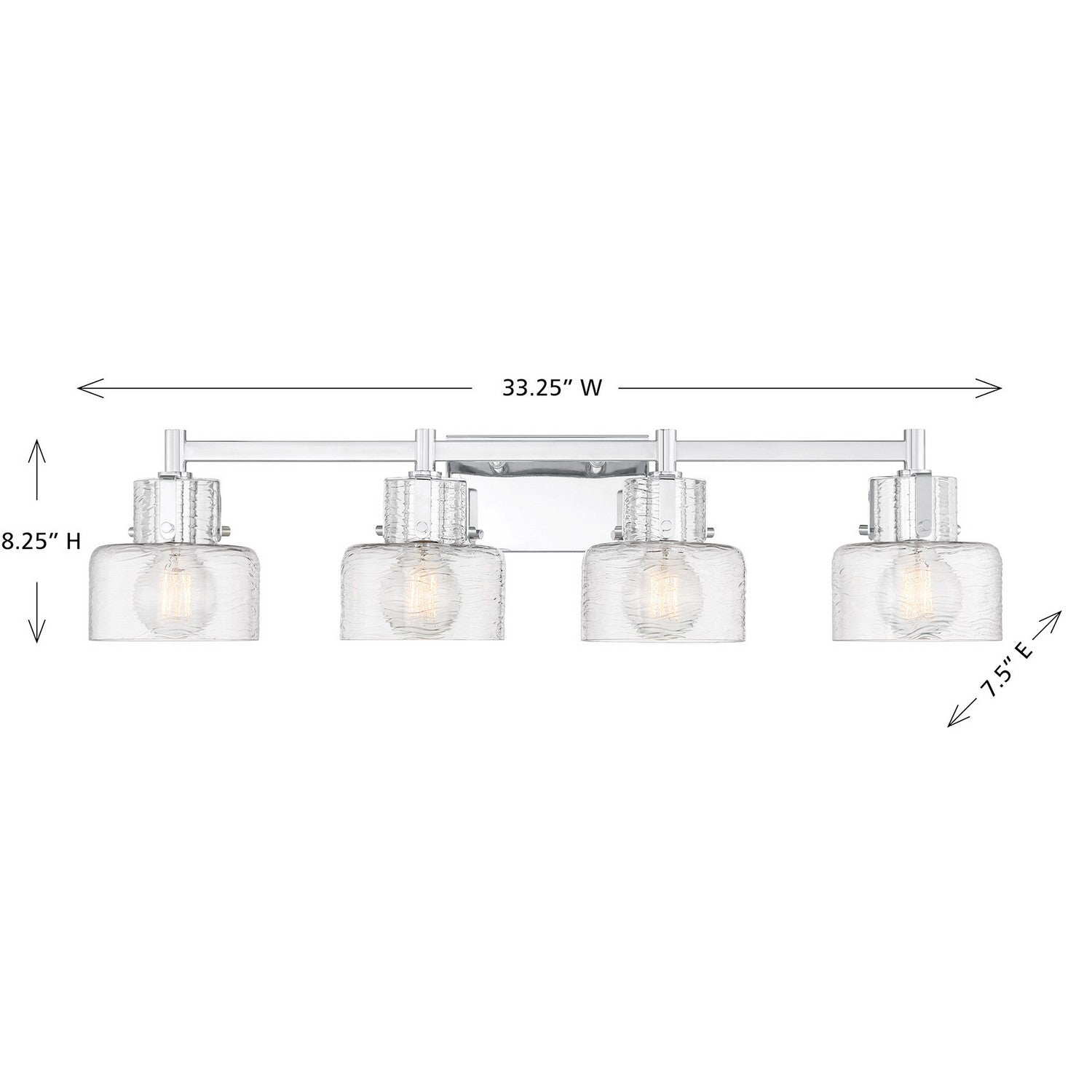 Savoy House - 8-1030-4-11 - Four Light Bathroom Vanity - Dover - Chrome