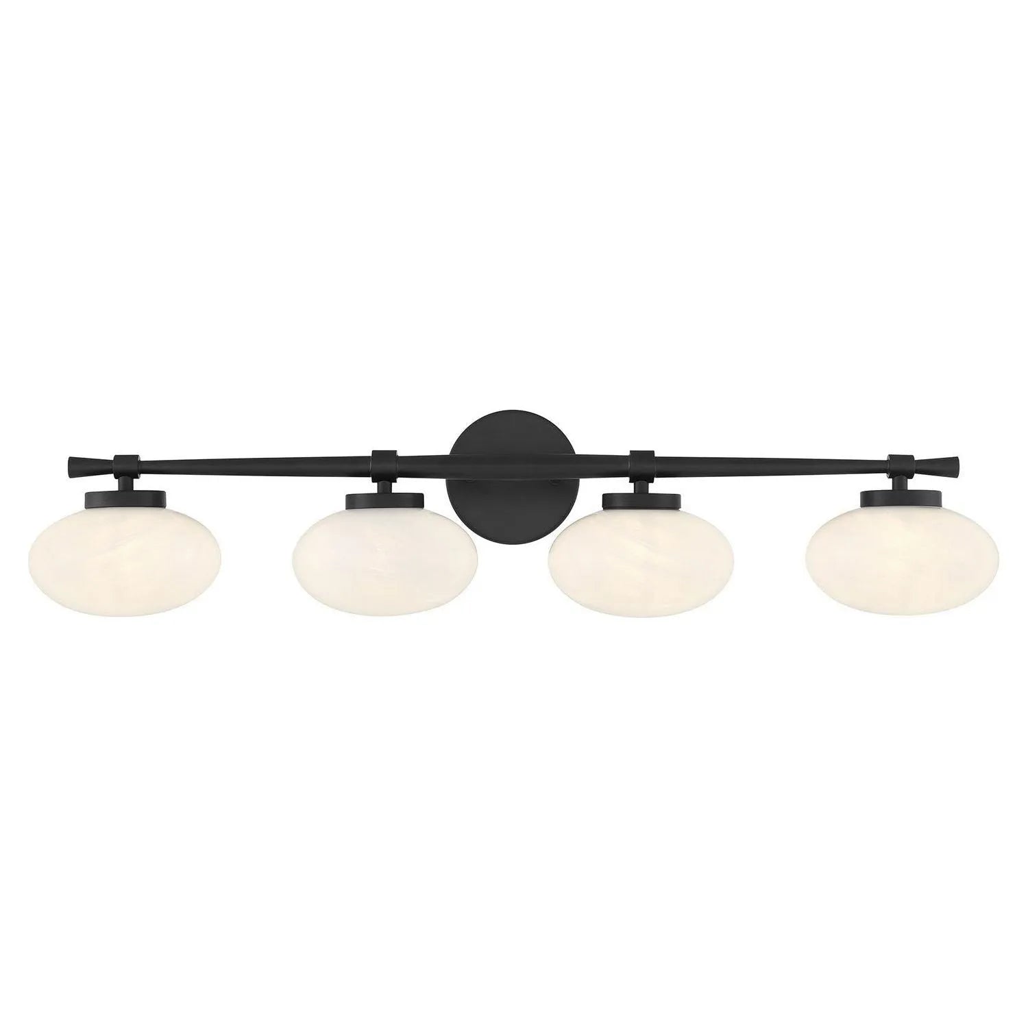 Savoy House - 8-1050-4-BK - Four Light Bathroom Vanity - Barrow - Matte Black