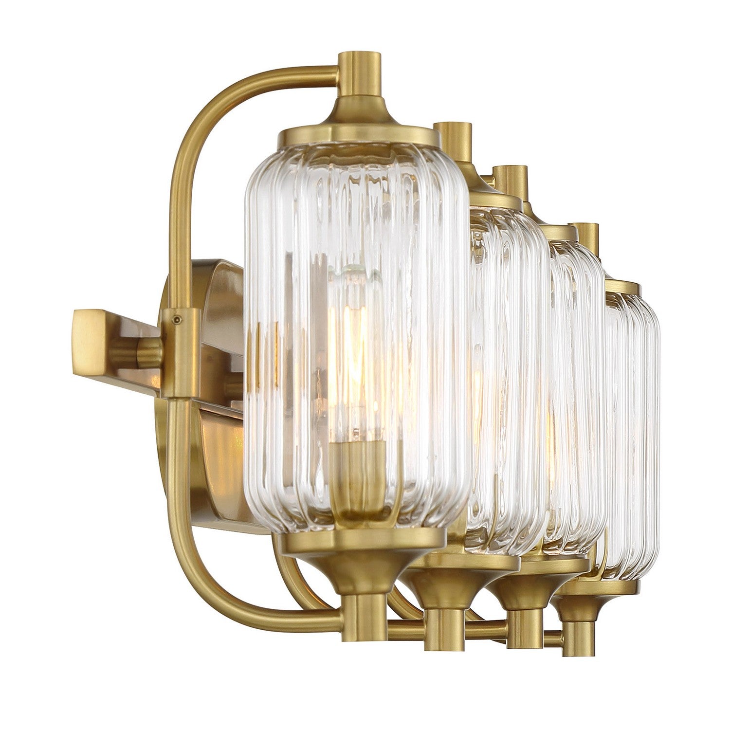 Savoy House - 8-3024-4-322 - Four Light Bathroom Vanity - Holton - Warm Brass