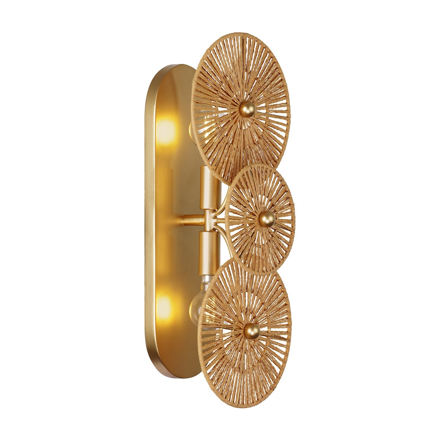 Savoy House - 9-6382-2-60 - Two Light Wall Sconce - Abbott - Distressed Gold