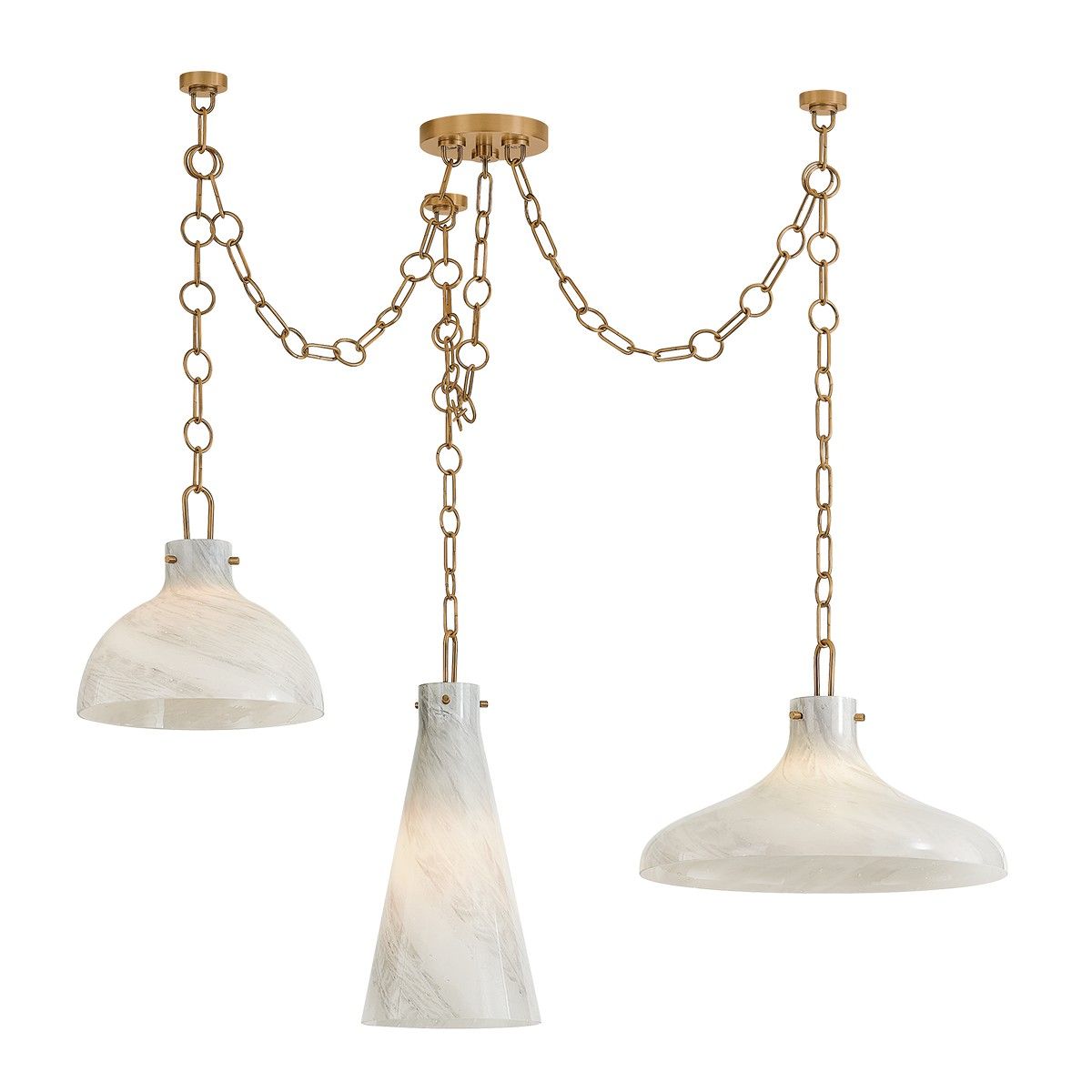 Troy Lighting Canada - F1242-PBR - Trois lampes Suspendu - Joaquin - Laiton patiné