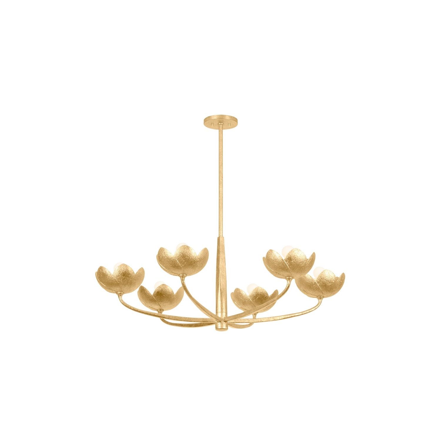 Troy Lighting Canada - F2040-VGL - Six Light Chandelier - Arcata - Vintage Gold Leaf