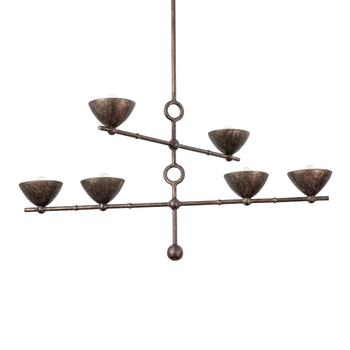 Troy Lighting Canada - F2339-BPG - Six lampes Suspendu - Vishal - Or à patine noire
