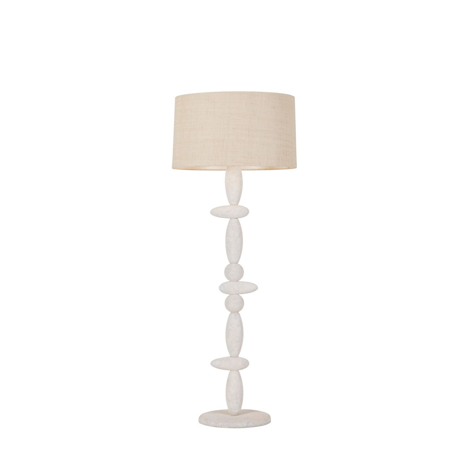 Troy Lighting Canada - PFL5564-VGL/CGL - Lampadaire à une lumière - Cullen - Feuille d'or vintage/Céramique/Plaque de plâtre