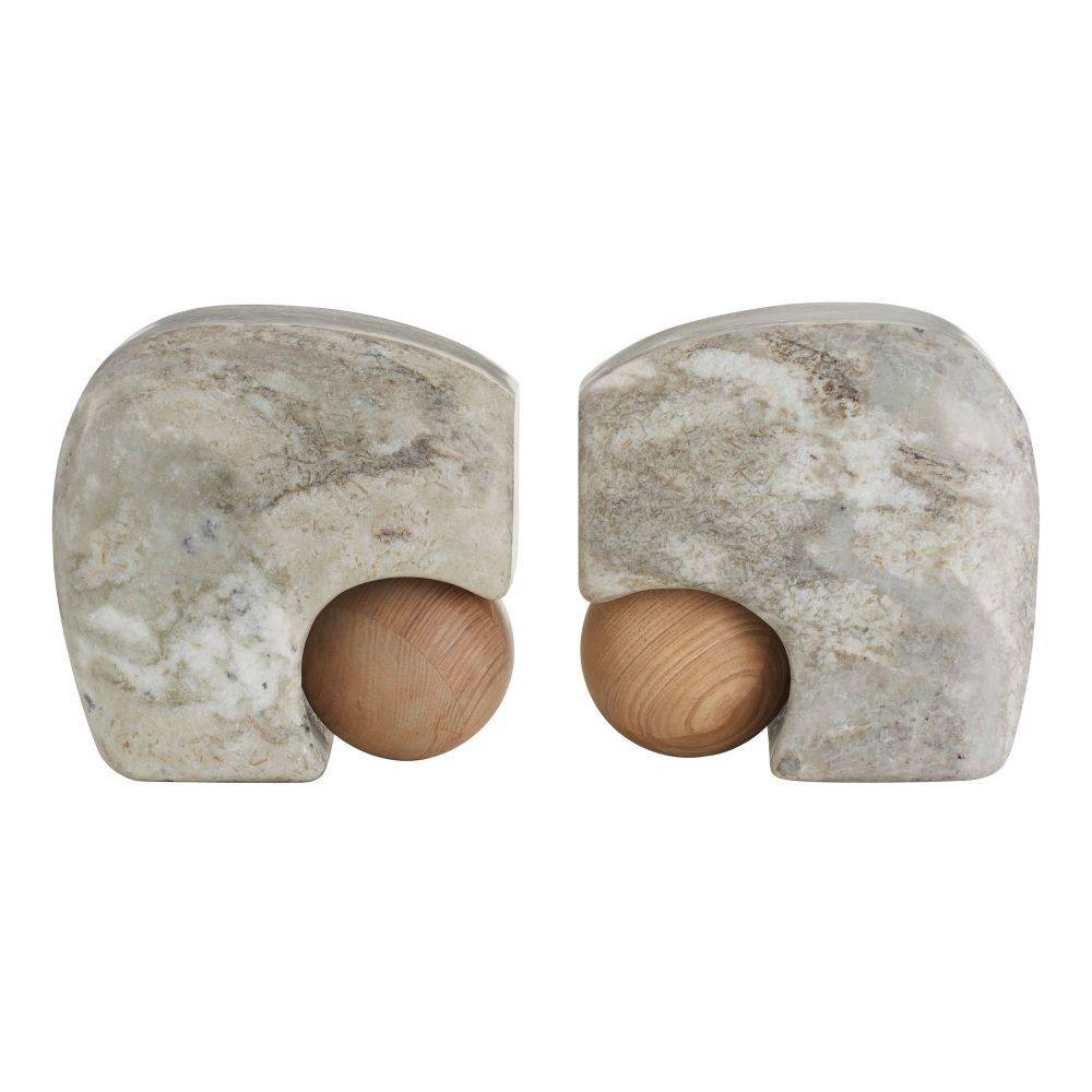 Arteriors - GAATI01 - Serre-livres, lot de 2 - Melt - Gris