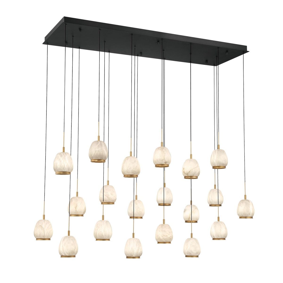 Lib & Co. Canada - 12250-02 - LED Chandelier - Lucidata - Matte Black