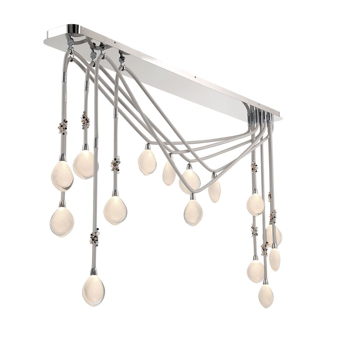 Lib & Co. Canada - 12177-01 - LED Chandelier - Bellissima - Silver Sleeves