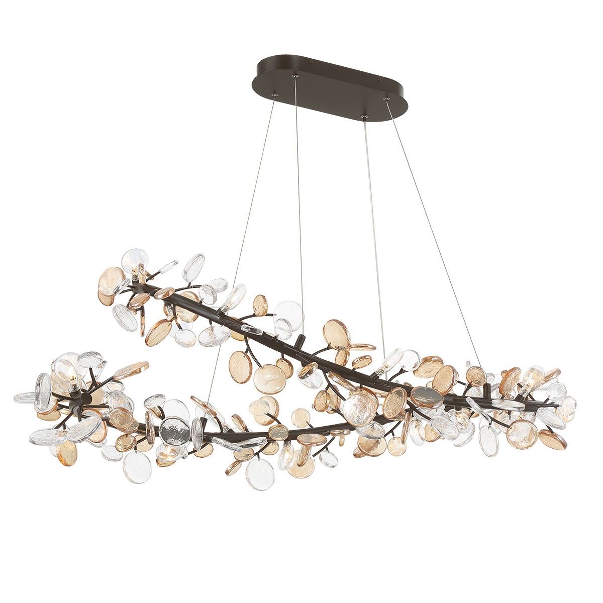 Lib & Co. Canada - 12223-043 - LED Chandelier - Pisa - Black with Gold Accent