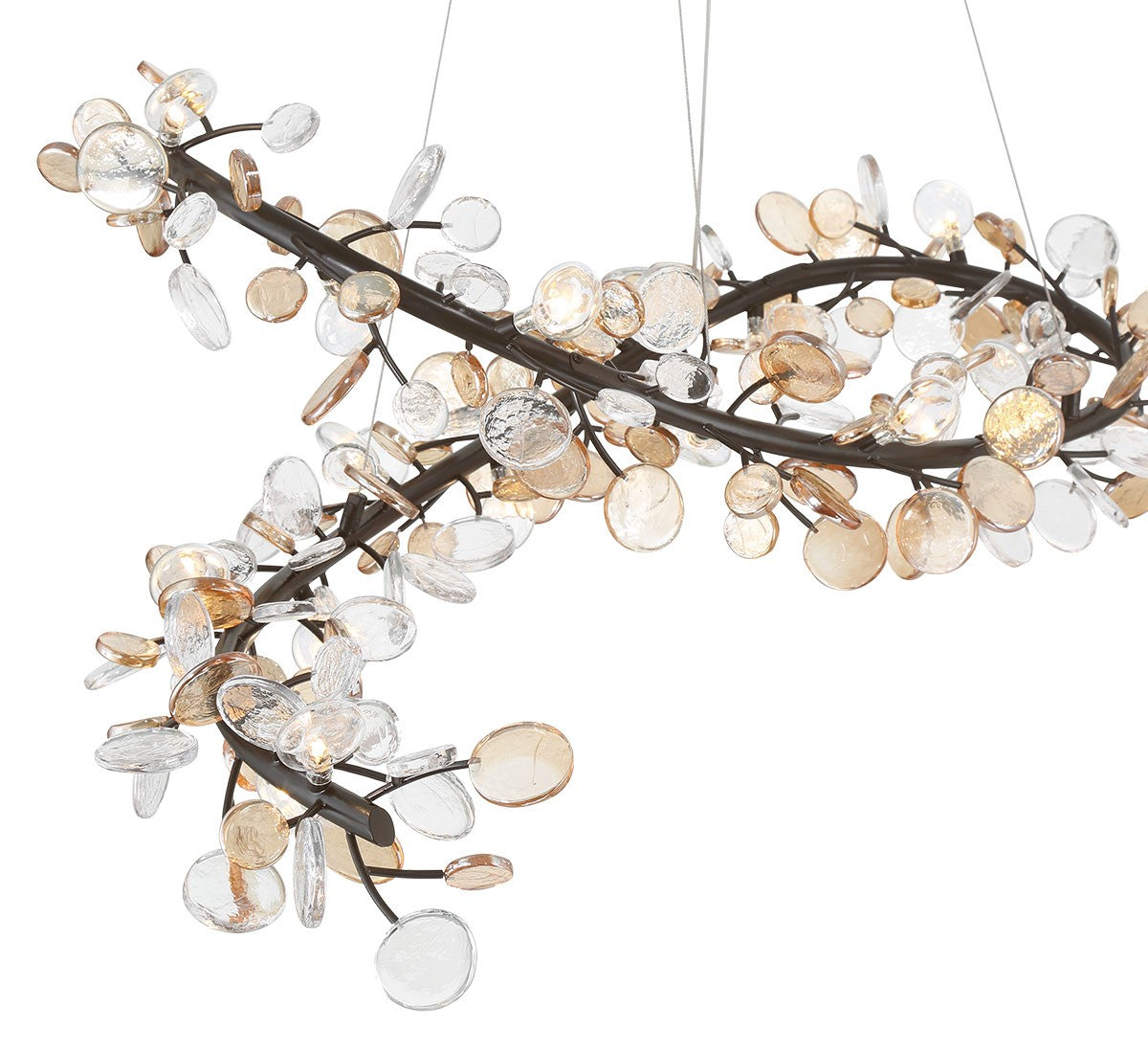 Lib & Co. Canada - 12223-043 - LED Chandelier - Pisa - Black with Gold Accent