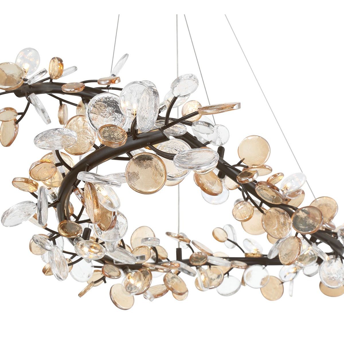 Lib & Co. Canada - 12223-043 - LED Chandelier - Pisa - Black with Gold Accent
