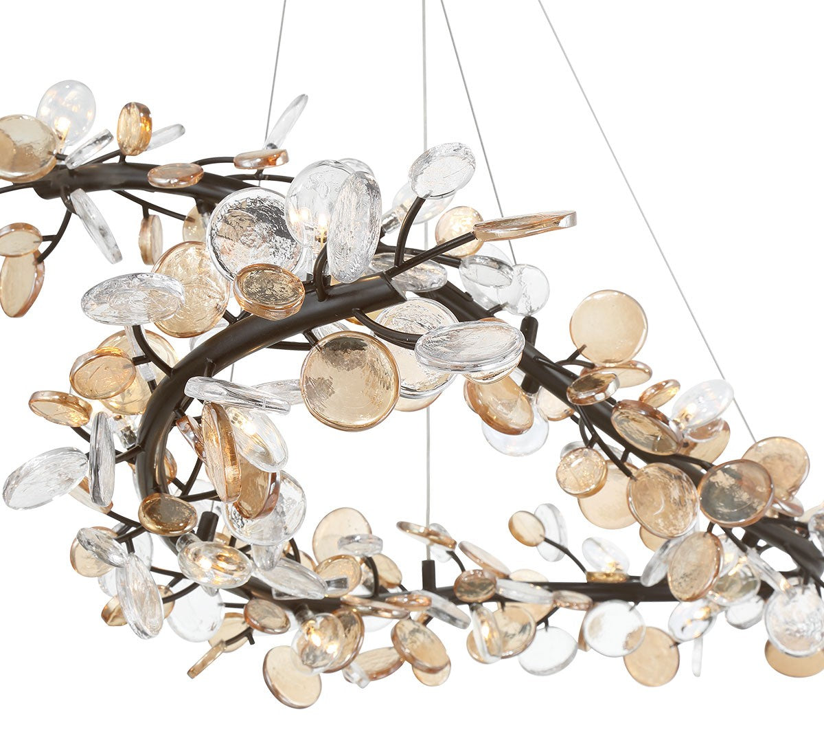 Lib & Co. Canada - 12223-043 - LED Chandelier - Pisa - Black with Gold Accent