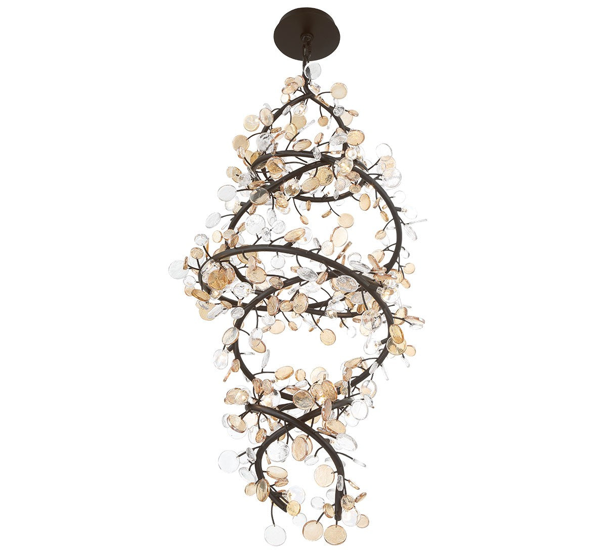 Lib & Co. Canada - 12224-043 - LED Chandelier - Pisa - Black with Gold Accent