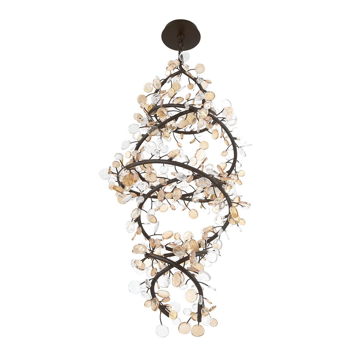 Lib & Co. Canada - 12224-043 - LED Chandelier - Pisa - Black with Gold Accent