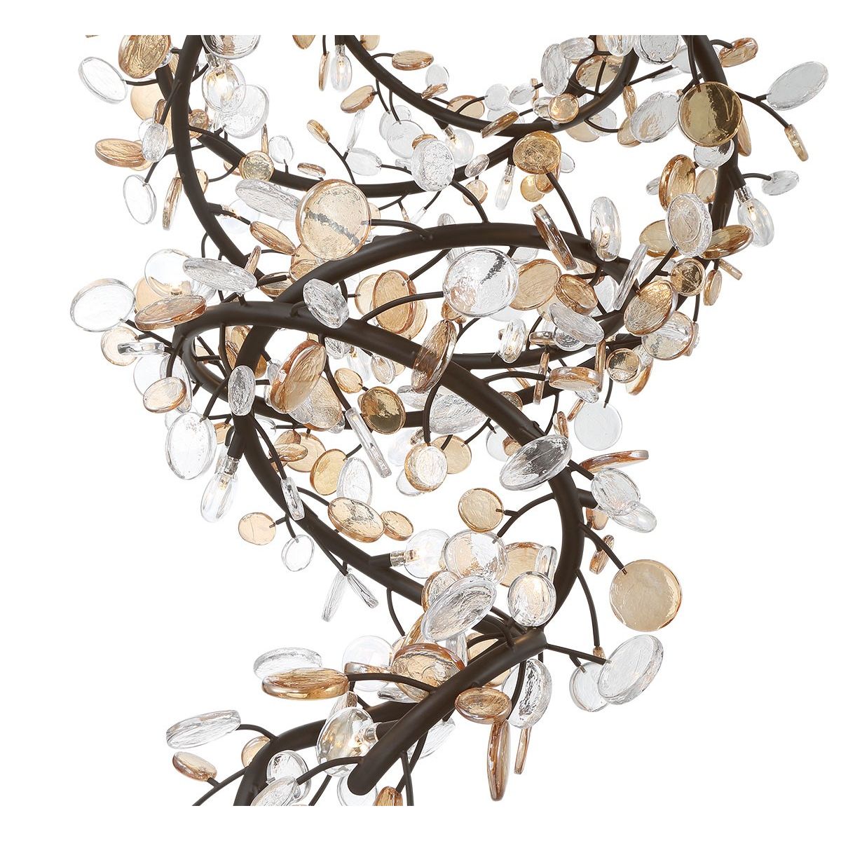 Lib & Co. Canada - 12224-043 - LED Chandelier - Pisa - Black with Gold Accent