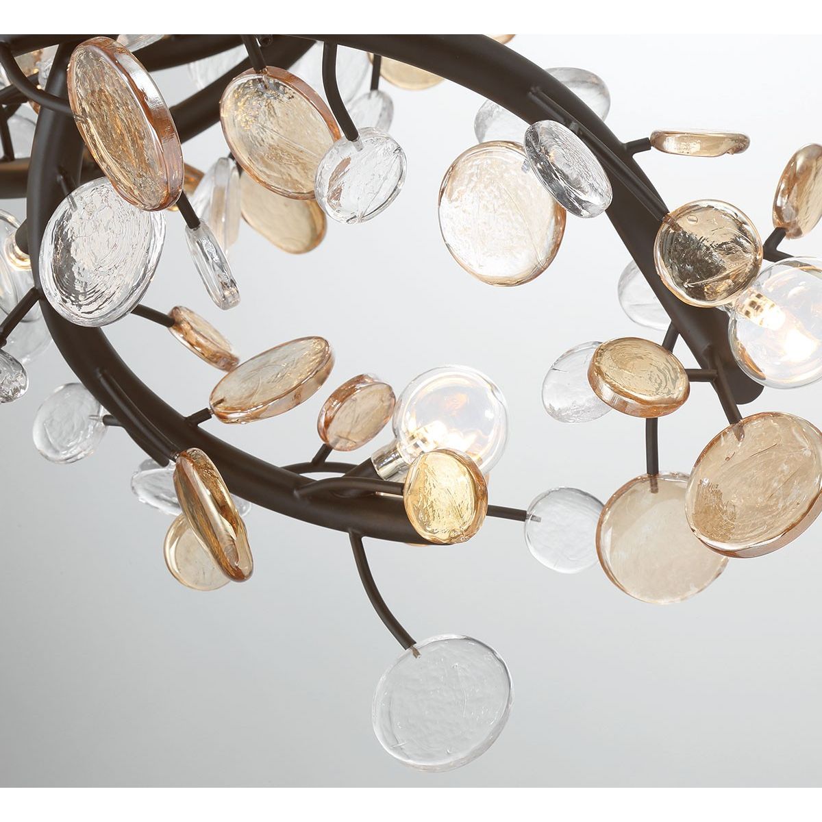 Lib & Co. Canada - 12224-043 - LED Chandelier - Pisa - Black with Gold Accent