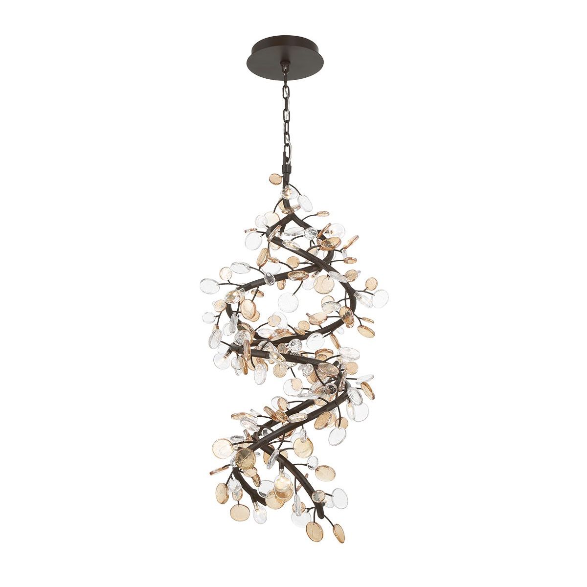 Lib & Co. Canada - 12196-043 - LED Chandelier - Pisa - Black with Gold Accent