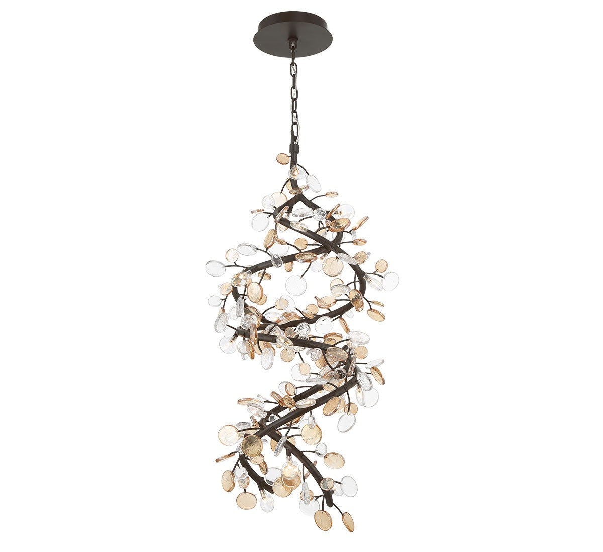 Lib & Co. Canada - 12196-043 - LED Chandelier - Pisa - Black with Gold Accent