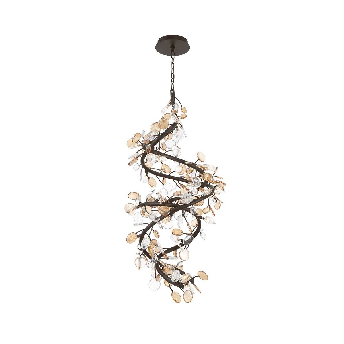 Lib & Co. Canada - 12196-043 - LED Chandelier - Pisa - Black with Gold Accent